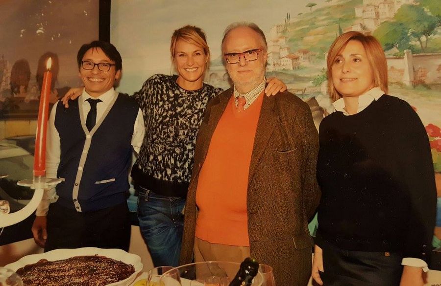 Paolo, Enza con Edoardo Raspelli ed Ellen Hidding